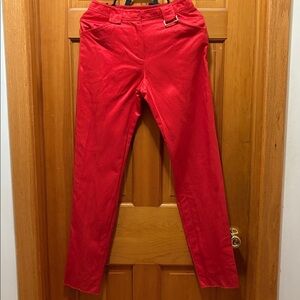 Max Mara Vibrant Red Casual Dress Pants Size 4